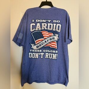 Buck Wear Patriotic Blue Men's T-Shirt XL